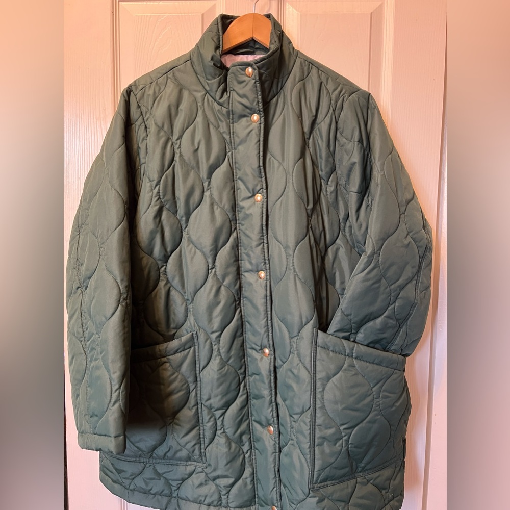 BEAUTIFUL quilted JCrew jacket.  NWOT 2X